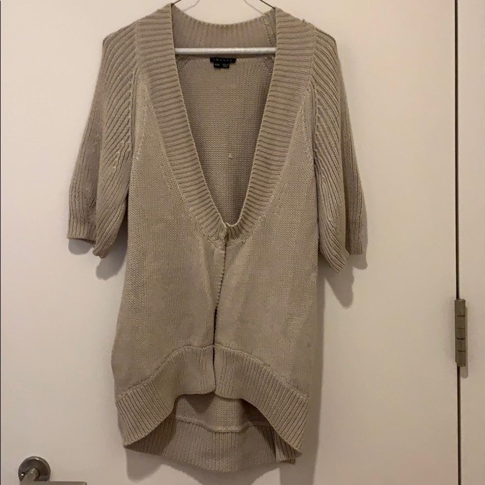 Theory - Beige Chunky Knit Sweater in MED